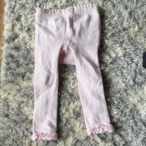 Pink Ruffled Kids Leggings
